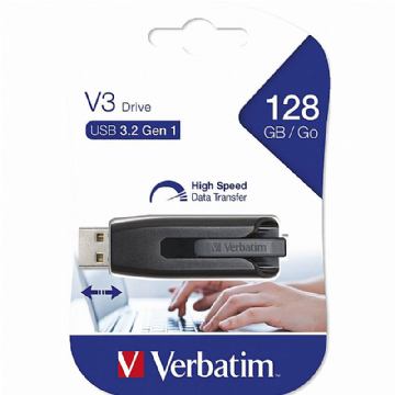 USB stick Verbatim 3.2 #49189 128GB storengo v3 black