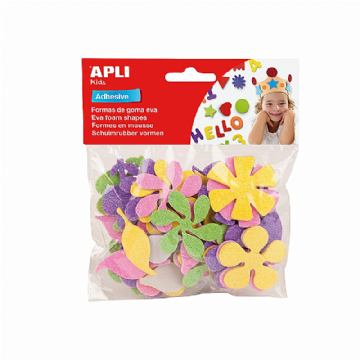 NALJEPNICE APLI GLITTER CVIJEĆE 48K.  