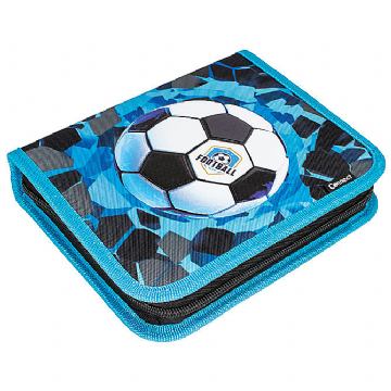 Pernica puna 1zip 2preklopa Football Blue 1A 25.Connect