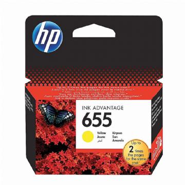 TINTA HP CZ112AE 655 YELLOW  