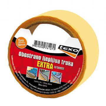 Obostrano ljepljiva traka na tekstilu 50mm/5m - 4040-5 
