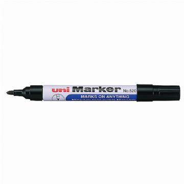 UNI 520F MARKER OBLI VRH CRNI  