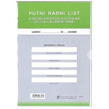 VI-55/VP PUTNI RADNI LIST U PRIJEVOZU  