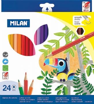 Boje drvene 24/1 duge MILAN karton bls 