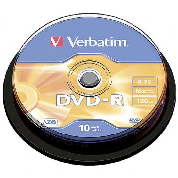 DVD-R  VERBATIM 1/10 SPINDLE  