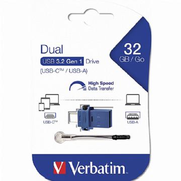 USB stick Verbatim 3.2 Gen1 49966 32GB, Dual USB-C/USB-A