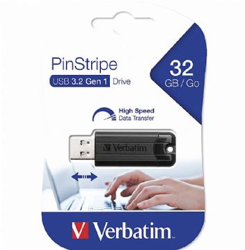 USB stick Verbatim 3.2 #49317 32GB pinstripe black
