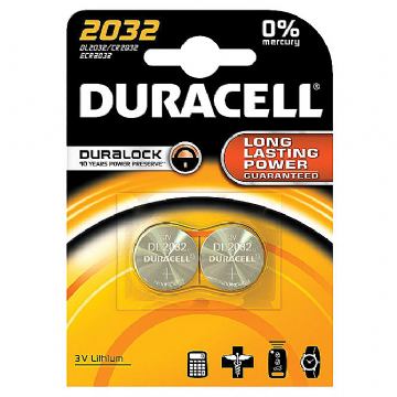 Baterija litij dugmasta 3V pk2 Duracell 2032 blister