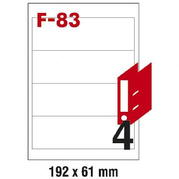 ETIKETE ILK 192X61 PK100 F-83  