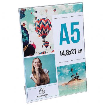 Stalak za 1 prospekt stolni akrilni A5 Exacompta 