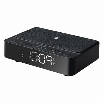 Radio budilica Aiwa CR-30BK s bežičnim i usb punjačem