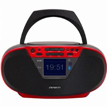 Prijenosni CD radio Boombox AIWA BBTU-500DAB/RD, crveni
