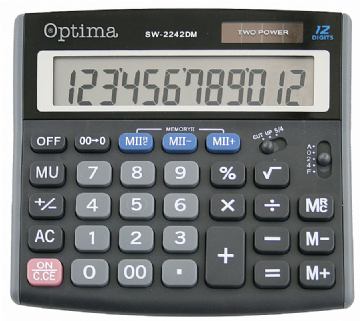 Kalkulator OPTIMA SW-2242DM 12mjesta