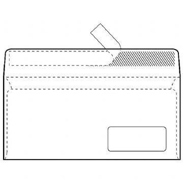 KOVERTE AM DP 11X23 STRIP  